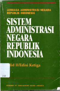 Image of Sistem Administrasi Negara Republik Indonesia